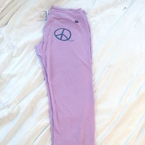 Peace Love World "I Am Peace" light sweatpants